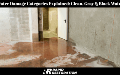 Water Damage Categories Explained: Clean, Gray & Black Water